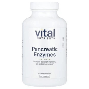 2 X Vital Nutrients, Pancreatic Enzymes , 180 Capsules - Picture 1 of 2