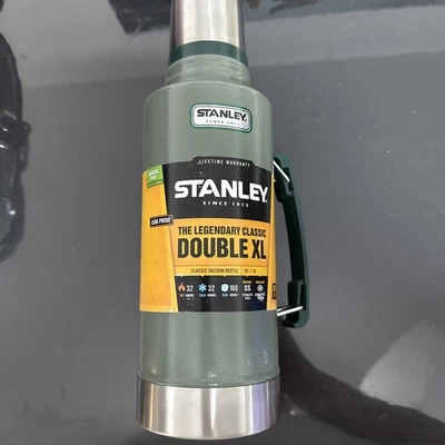 XL STANLEY  DOUBLE   STAINLESS STEEL FLASK 1.9LTR HOT COLD DRINK CAMPING  - Image 1 of 4