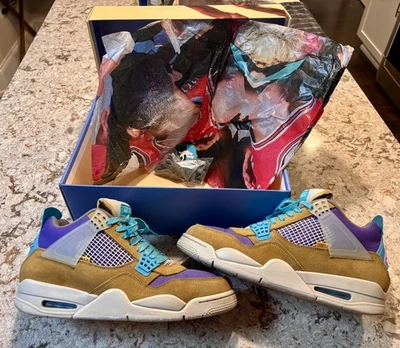 Tenis Jordan 4 Retro SP x Union 30th Desert Moss para hombre - Talla 11 - ENVÍO LO ANTES POSIBLE Foto 1 de 4