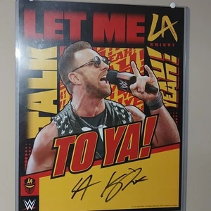 LA KNIGHT AUTO Signed Official WWE Smackdown LIVE EVENT 11x14 Photo - Picture 1 of 2