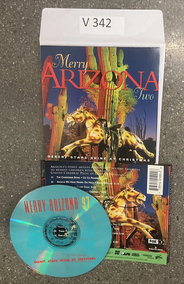 Merry Arizona Two (Desert Stars Shine At Christmas) CD, 1996 No Case #V342 Foto 1 de 1