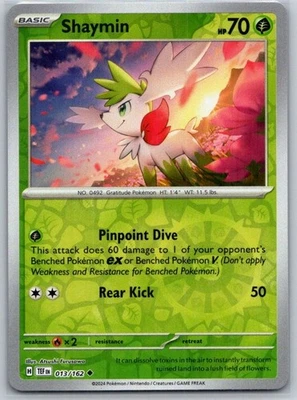 Shaymin 013/162 Reverse Holo SV05: Temporal Forces NM - Image 1 of 2