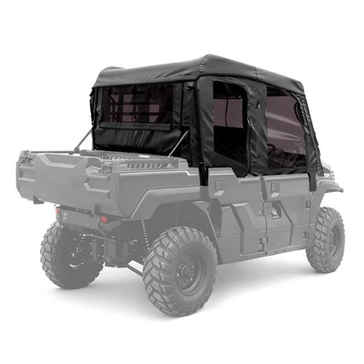 Black Enclosure Soft Upper Doors, Roof & Rear Window For Kawasaki Mule Pro-FXT - Image 1 of 4