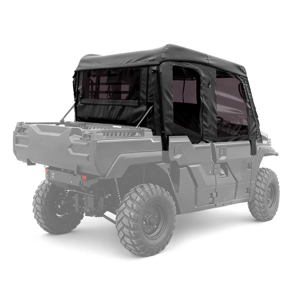 Black Enclosure Soft Upper Doors, Roof & Rear Window For Kawasaki Mule Pro-FXT Foto 1 de 4