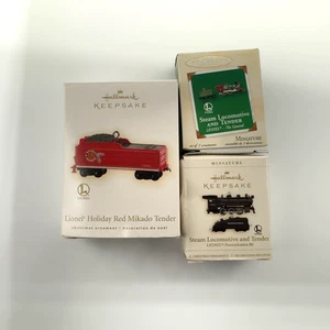LOTE DE ADORNOS TRENES HALLMARK LIONEL MIKADO TENDER Miniatura General Pennsylvania - Imagen 1 de 24