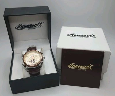 RELOJ INGERSOLL IN4505RCR AUTOMÁTICO CRONÓGRAFO CORREA CUERO. Nuevo en caja Foto 1 de 4
