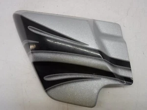 14-23 HARLEY-DAVIDSON TOURING OEM  LEFT SIDE COVER METALLIC SILVER / BLACK  - Picture 1 of 9