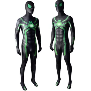 PS4 Verde Spiderman Traje Sigiloso Mono Spider-man Disfraz Juegos con disfraces Adultos Niños - Imagen 1 de 9