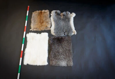 Gegerbte Kaninchenfelle | Fell Pelz Echtfell Kaninpelz Kaninchen Kaninchenpelz - Bild 1 von 3