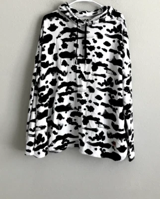 Peace Love World Long Sleeve Printed Hoodie - Blk/White (Sz XS) a615062 - - Image 1 of 4