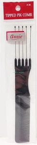 ANNIE TIPPED PIK COMB W/ FINE TOOTH PLASTIC COMB & TIPPED METAL PIK FOR LIFT #36 - Picture 1 of 1