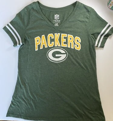 Camiseta Green Bay Packers Mujer L NFL EQUIPO ROPA CUELLO EN V Fútbol Wisconsin * Foto 1 de 4