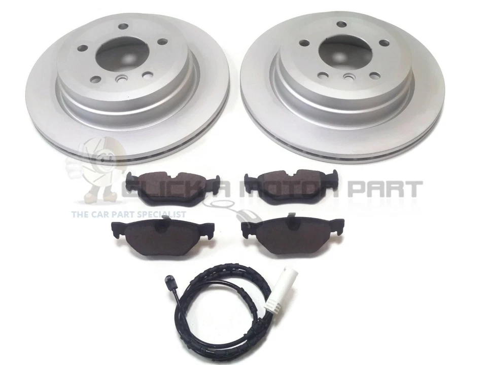 BMW X1 (E84 MODELS) 2010-2015 REAR 2 BRAKE DISCS AND PADS SET & WEAR SENSOR - Image 1 of 1