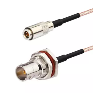 Cable adaptador de cámara DIN 1.0/2.3 a BNC hembra RG179 75 ohmios 3G HD SDI 30 cm - Imagen 1 de 3
