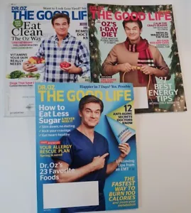 Dr Oz The Good Life Magazine Lot Of 3, Health, Food May July Aug Dec 2016 - Foto 1 di 10