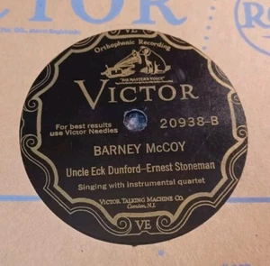 UNCLE ECK DUNNFORD ERNEST STONEMAN Victor 20938 Barney McCoy / Skip To Ma Lou 78 - Picture 1 of 8