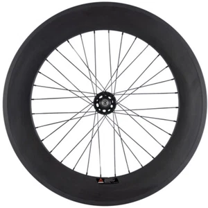 700C 88 mm engranaje fijo delantero rueda delantera de carbono rueda de pista rueda de carbono rueda de carreras - Imagen 1 de 7