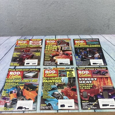 Rod and Custom Magazines Lot of 6 Issues Hot Rods Cars Garage 1995-1996 RC-4 - Image 1 of 4