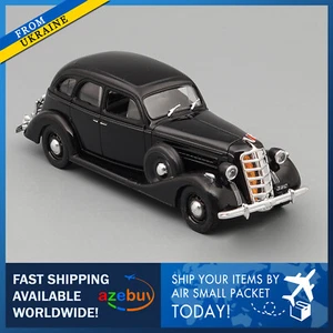 ZIS-101 Black Soviet Limousine USSR Car 1936 Year WW2 1/43 Scale Diecast Model - Picture 1 of 10