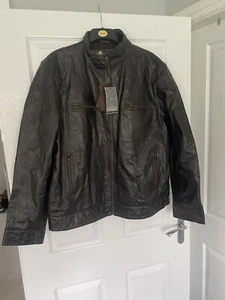 Abrigo Chaqueta de Cuero de Colección F&F Lee Rees-Oliviers Para Hombres Talla XL Nuevo - Imagen 1 de 6