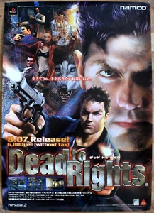Dead to Rights RARE PS2 51.5cm x 73cm Japanese Promotional Poster - Picture 1 of 1