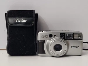 Vintage VIVITAR SERIES 1 357PZ Quartz Date 35mm Point & Shoot Film Camera - Picture 1 of 17