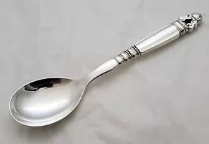 VINTAGE 1940 GEORG JENSEN AGEL ALLES STERLINGSILBER SERBELÖFFEL 8 1/2 ZOLL - Bild 1 von 3
