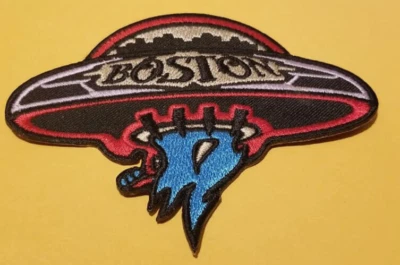Boston Band Worldwide Ship Embroidered Patch approx 3x4" - Image 1 of 2
