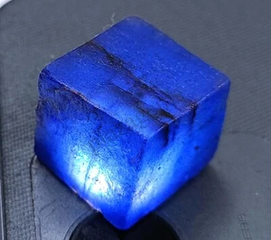 83.85 CT Magnificent Sale Blue sapphire CUBE Rough Certified Loose Gemstone 5ATV - Picture 1 of 8