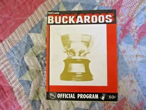 1974 LESTER PATRICK CUP FINALS PROGRAM PHOENIX ROADRUNNERS PORTLAND BUCKAROOS - Picture 1 of 4