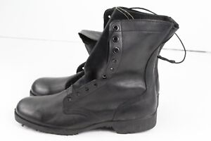 Vintage 1984 US Army Military Black Leather Combat Jungle Boots Sz 10.5 R NOS