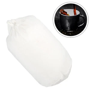 1Pc Bag Food Strainer Mesh Brew Coffee Filter Drawstring Bag Reusable New - Picture 1 of 11