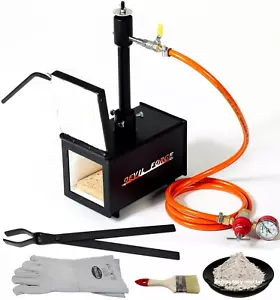 DFPROF1+1D Schmelzofen Schmiedeofen Gasofen Gasbrenner Propangas - Bild 1 von 12