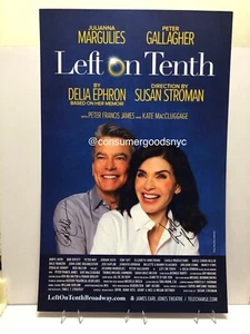 SIGNIERT Left On Tenth Peter Gallagher Julianna Margulies Broadway Poster mit PROOF - Bild 1 von 13