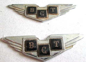 MG - BGT - WINGS BADGES USED CONDITION METAL AND ENAMEL. NEEDS A GOOD POLISH. - Picture 1 of 4