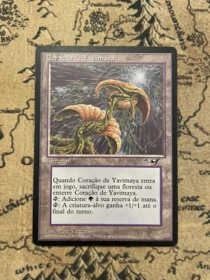 MTG Magic Heart of Yavimaya MP Rare (Alliances, Portuguese) RESERVED LIST! - Image 1 of 2