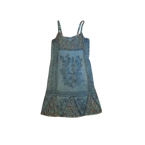 Vestido para mujer Colors of India azul boho bordado talla M - Imagen 1 de 2
