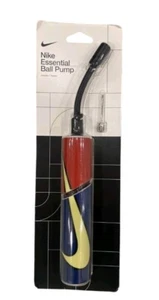 Nike Essential Ball Pump, New In Box, Inflation Yellow Swish Logo Red Blue - Picture 1 of 1