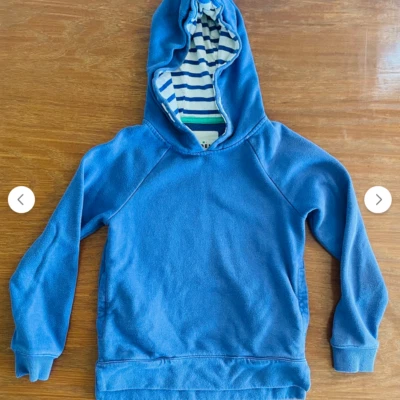 Mini Boden Niños Sudadera con Capucha Azul NIÑO 7-8 AÑOS, Super Suave Foto 1 de 4