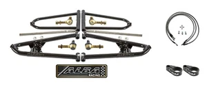 Yamaha YFZ 450 A Arms +2 +1 Chromoly Adjustable 06 & up Brake Lines Clamps Alba - Picture 1 of 9