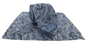 Juego de corbata y pañuelo de bolsillo con paisley de verano de Michelsons of London - Imagen 1 de 21