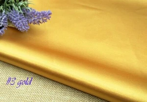 1 Yard Slightly Stretch Satin Material Imitate Silk Charmeuse Fabric For Dress - Picture 1 of 26