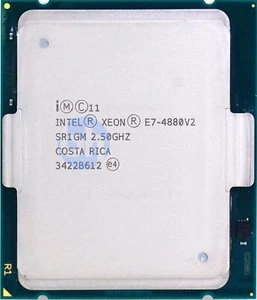 Intel Xeon E7-4880 v2 SR1GM 2.50 - 3.10 GHz,37.5 MB, 15 Core,LGA2011-1, 130W CPU - Afbeelding 1 van 1