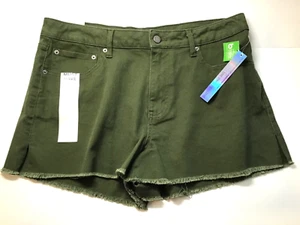 TINSELTOWN - MID RISE SHORTS 15/32 BOTTUM JUNIORS - COLOR GREEN DRAB - Picture 1 of 6