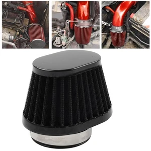 55 MM 2,17" Filtro de Aspiración de Aire Ovalado Limpiador para Motos, Reutilizable - Imagen 1 de 10