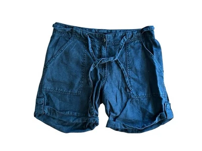 Sanctuary Linen Solid Black Shorts Size 27 Belted Pockets Beach Casual - Image 1 of 4