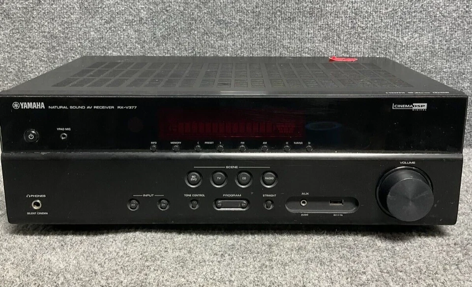 Yamaha RX‑V377 Receiver 🛠️ 5.1 Ch Cinema DSP – For Parts Only ⚠️ - Image 1 of 4