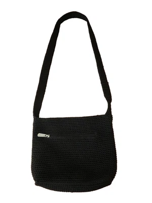 Bolso Bandolera Largo The SAK Cartera Crochet Negro De Colección MCM BoHo Foto 1 de 4