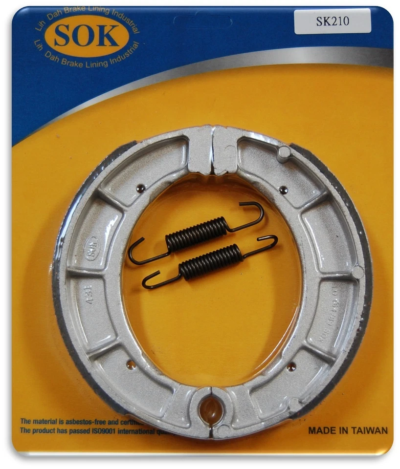 REAR BRAKE SHOES+Springs fit YAMAHA YZ 400 465, 1976-1980 YZ400 YZ465 - Image 1 of 1