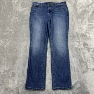 NYDJ Jeans Damen 14 Blau Sheri Slim Stretch Medium Wash Denim LiftxTuck Preppy - Bild 1 von 7